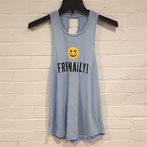 NWT Freeze FRI-NALLY Blue Tank Top